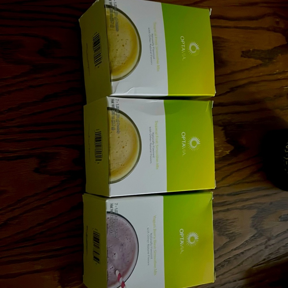 3 boxes of shakes